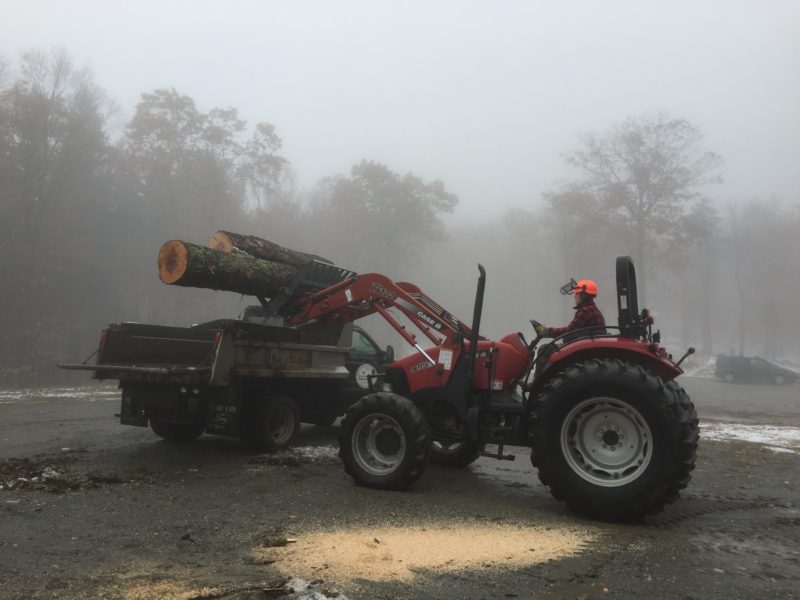 logging tractor vermont